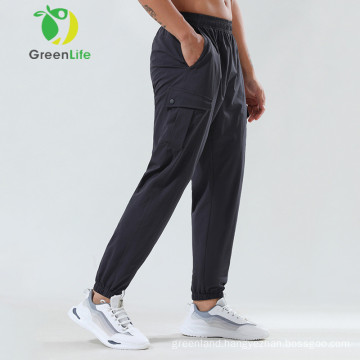 Wholesale breathable silk ice  high elastic jogger mens track pants sale summer pants trousers